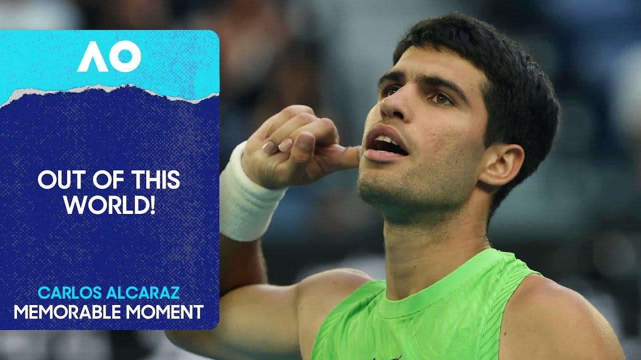 Carlos Alcaraz Somehow Makes Impossible Shot | Australian Open 2026
