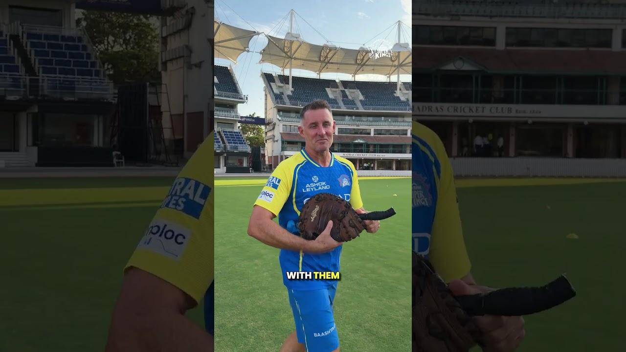 Caught Mr. Cricket on the go! 💛 #WhistlePodu #Yellove