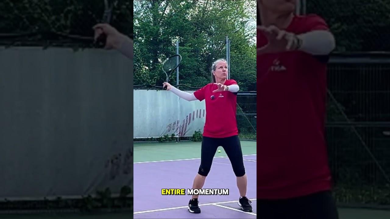 Use your entire body to generate pace for your #tennisvolleys