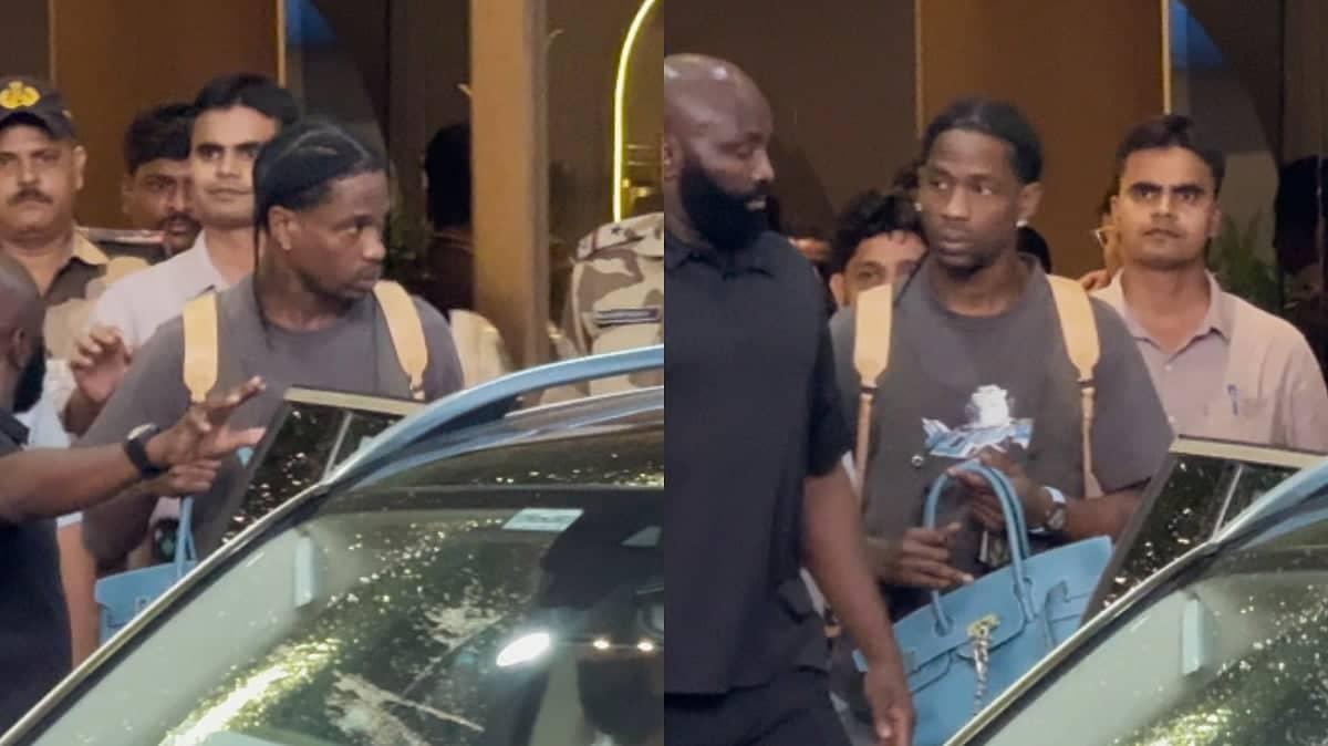 Travis Scott Zooms Past Paps, Ready to Rock Mumbai Concert