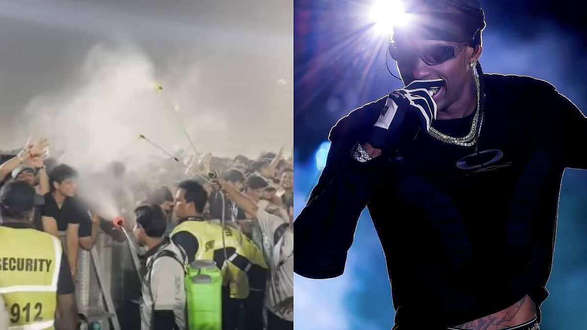 Travis Scott's Mumbai Concert: Water Sprays and Fun Vibes