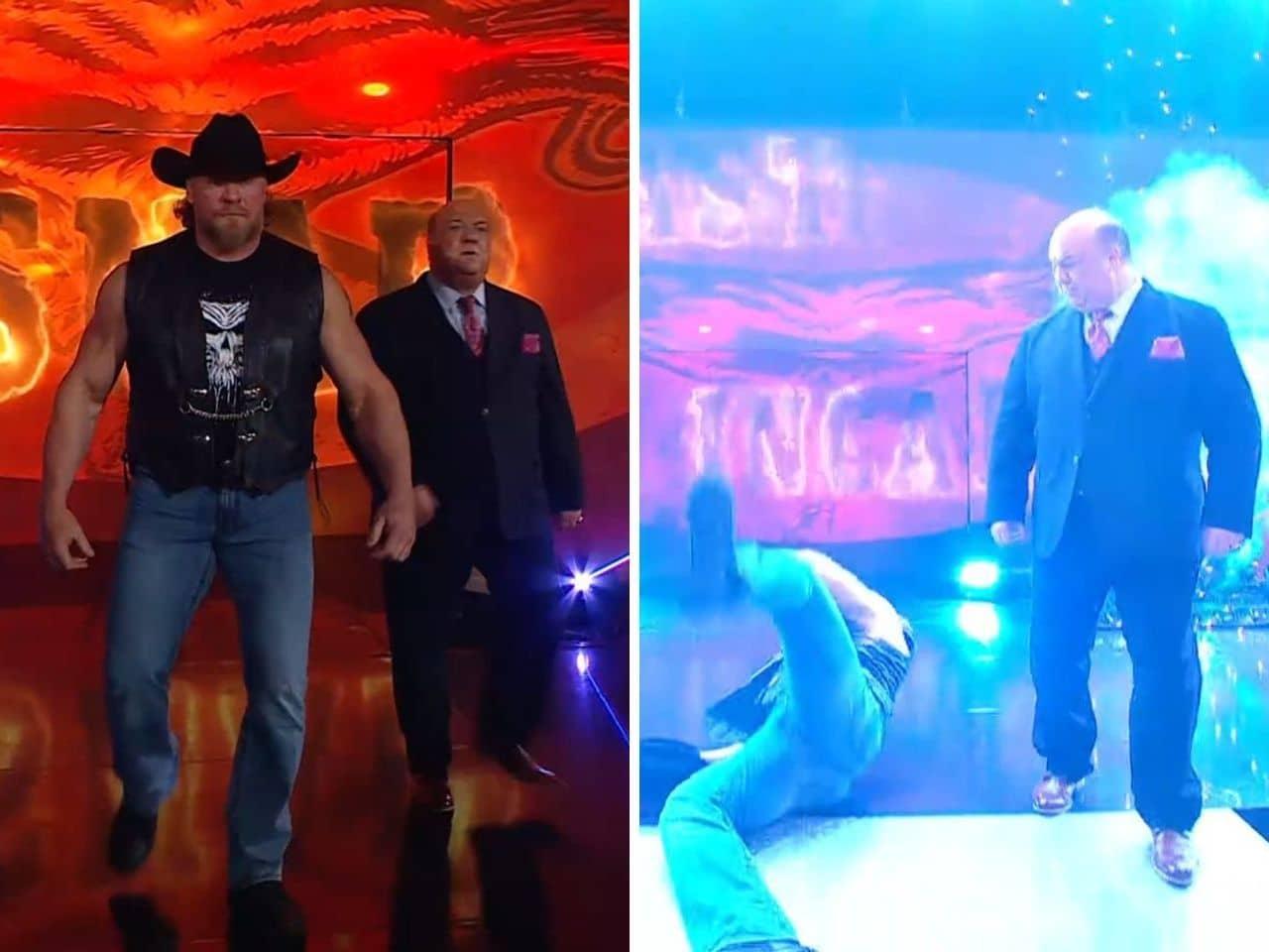 Brock Lesnar di leg thomp te epic slip, sab nu hansi aayi!