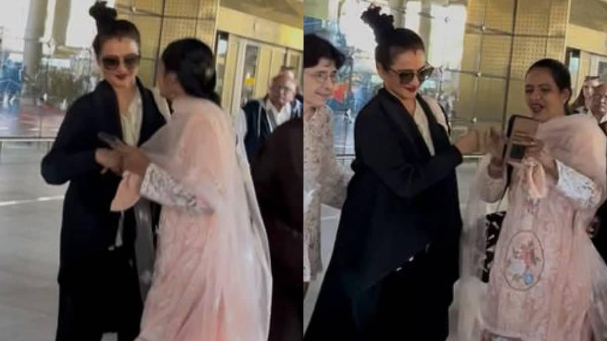 Rekha's Selfie Push Sparks Jaya Comparisons, Fans React