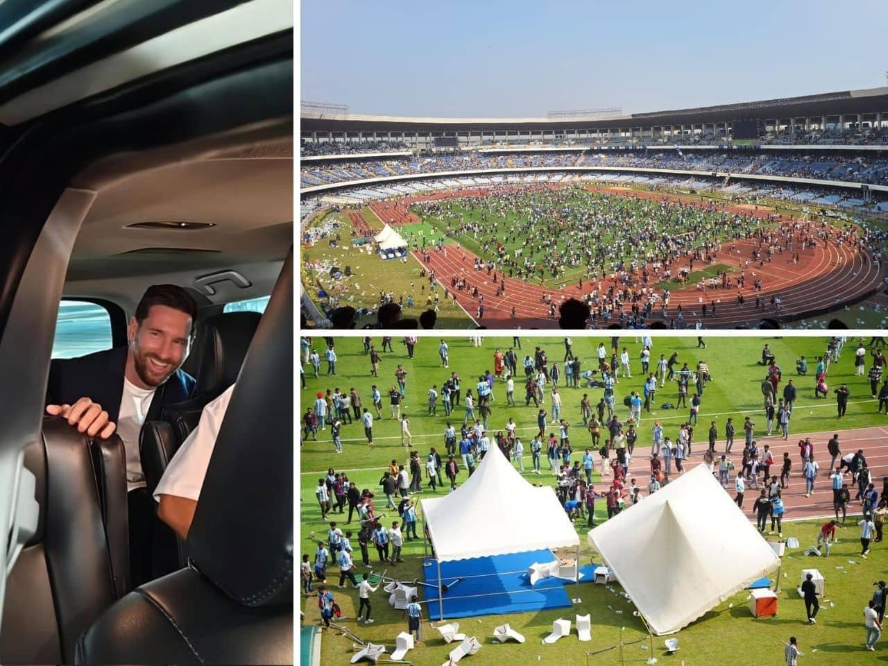 Lionel Messi's statue unveil in Kolkata turns into chaos