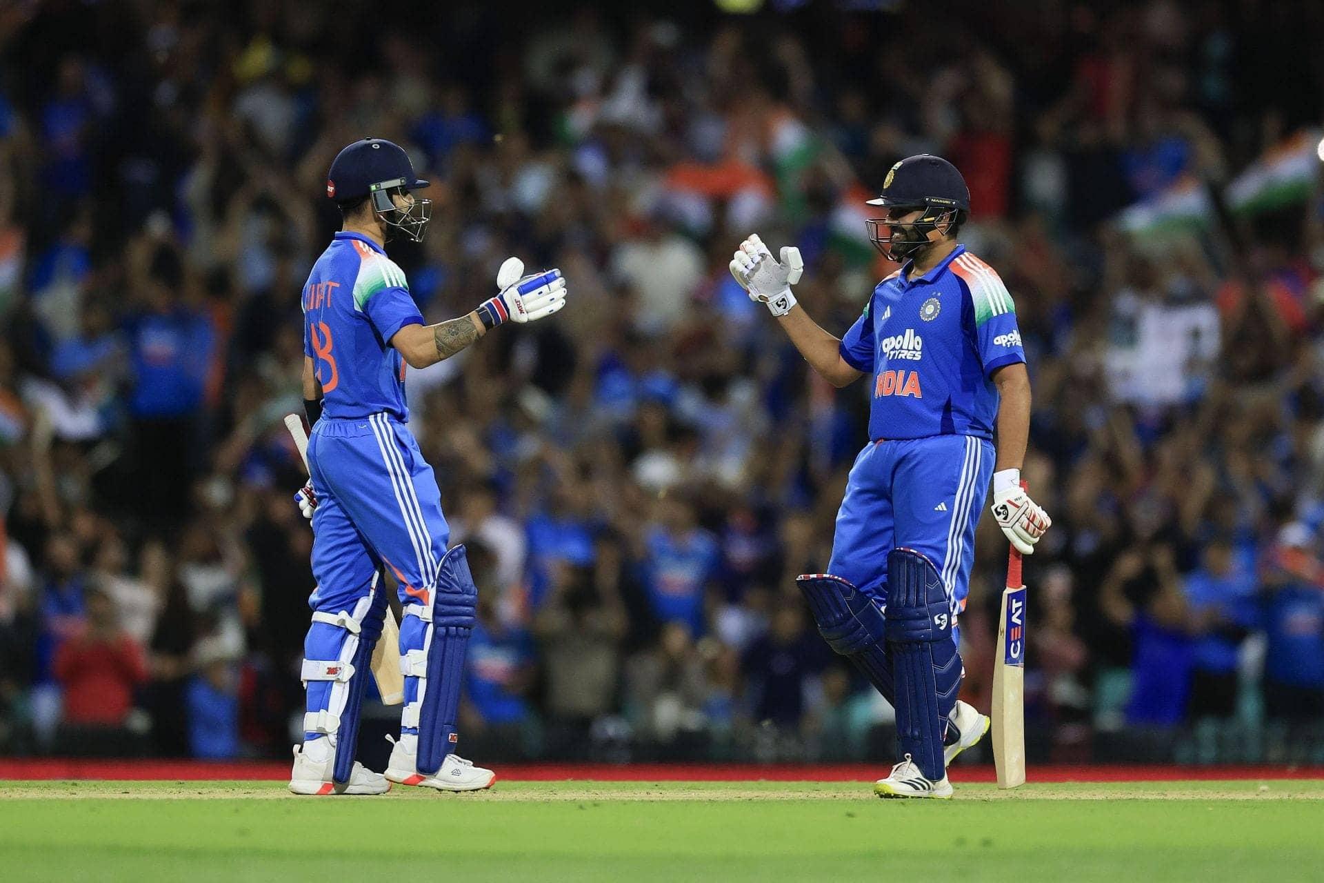 Kohli's 29-ball fifty while Rohit's golden duck is a disaster