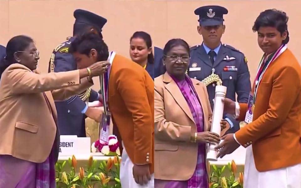 Vaibhav Suryavanshi Takes Home Bal Puraskar Like a Boss