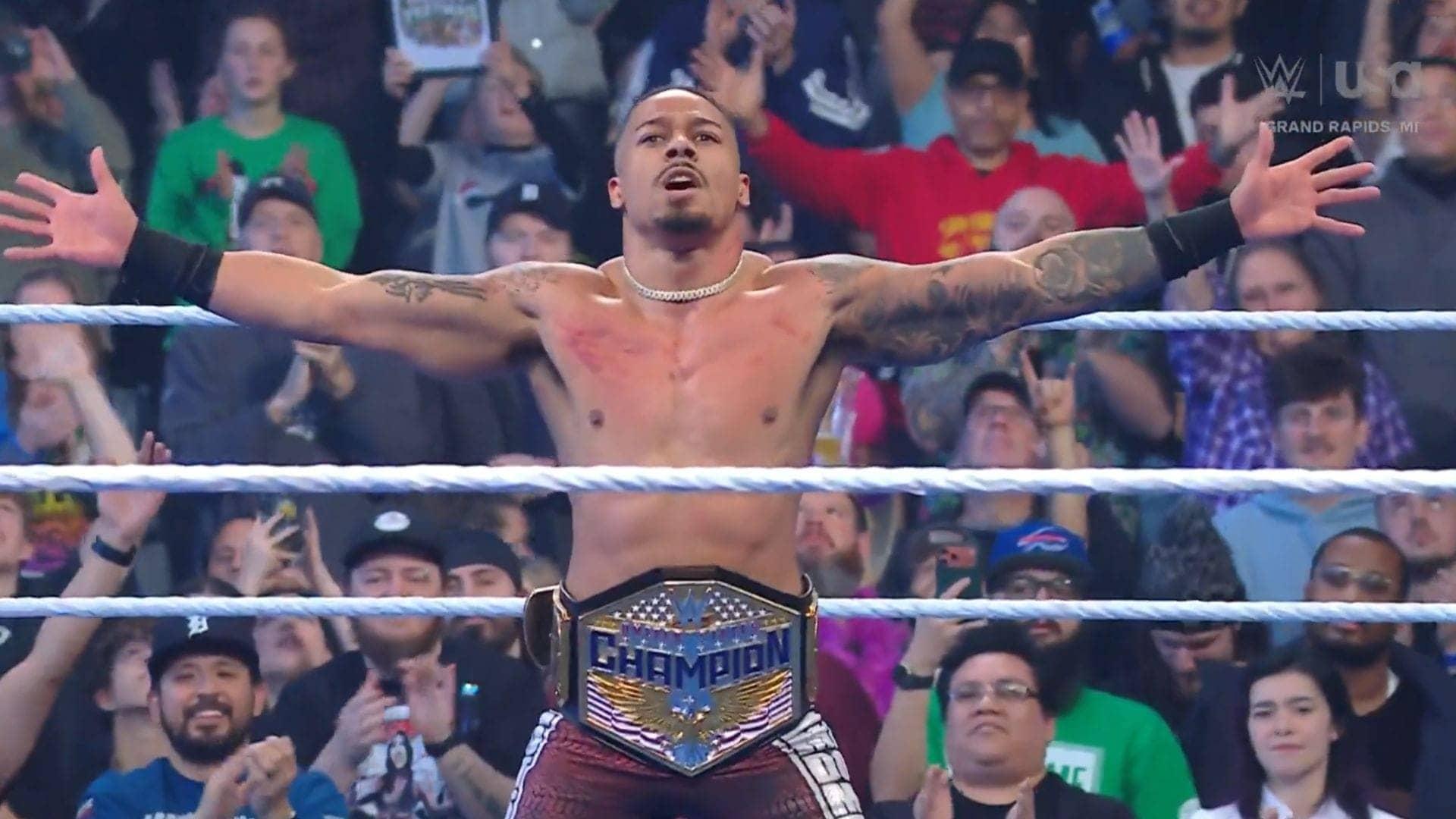 Carmelo Hayes Wins US Title, Gargano Crashes the Party