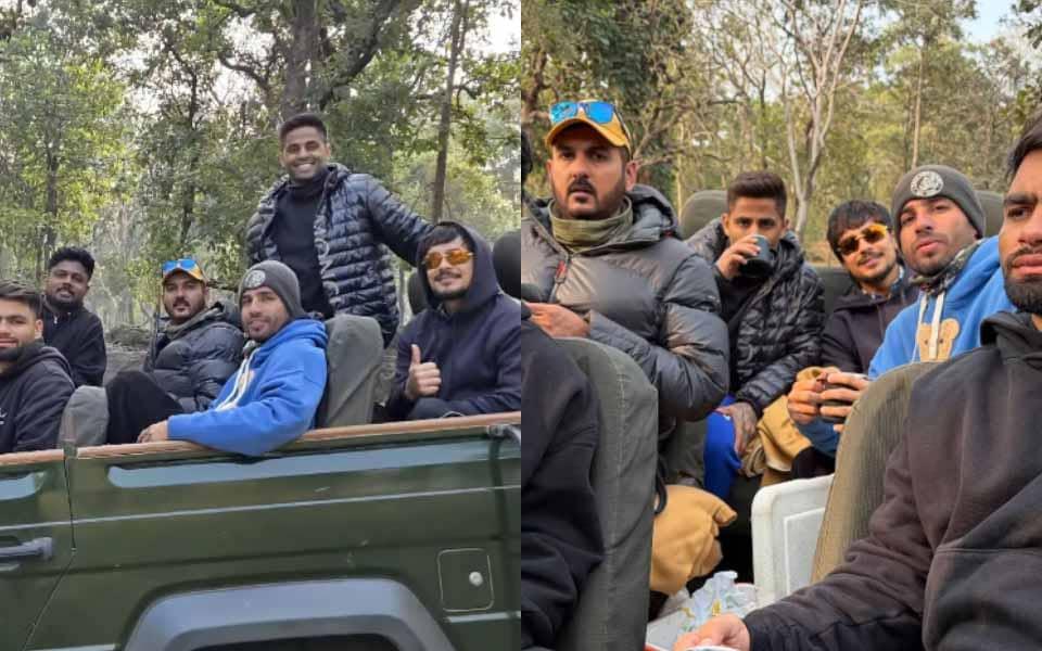 Indian Team Roars: Jungle Safari Before T20I Clash with NZ