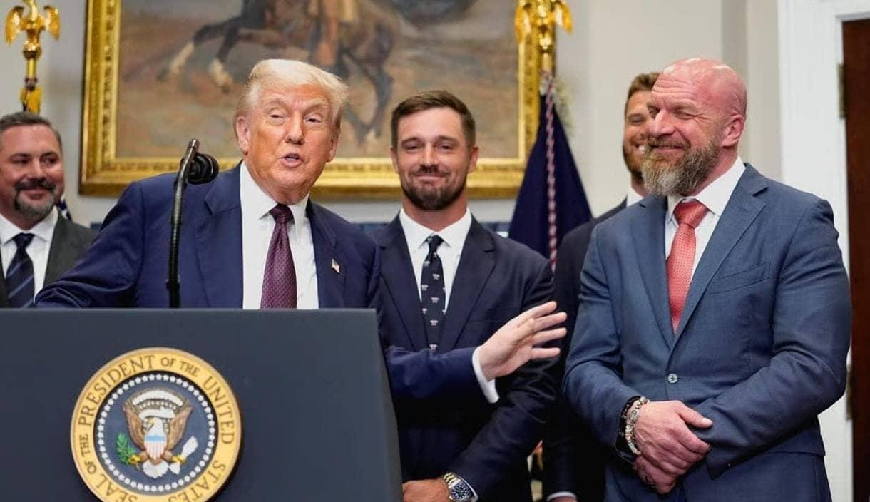 Triple H Supports Trump’s Dairy Decision Like a Champ