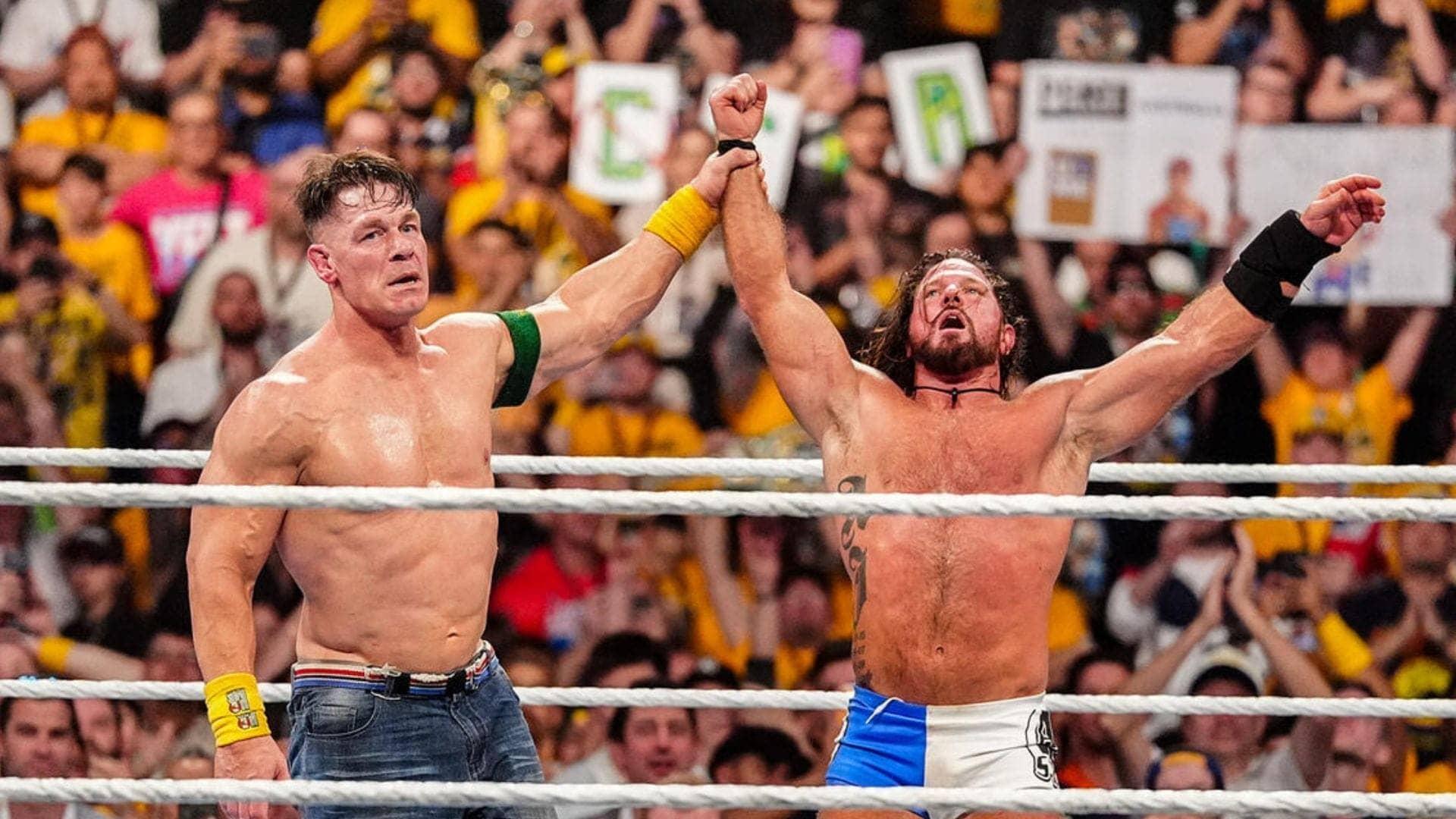 Cena Gets All Sentimental for AJ Styles Before Royal Rumble