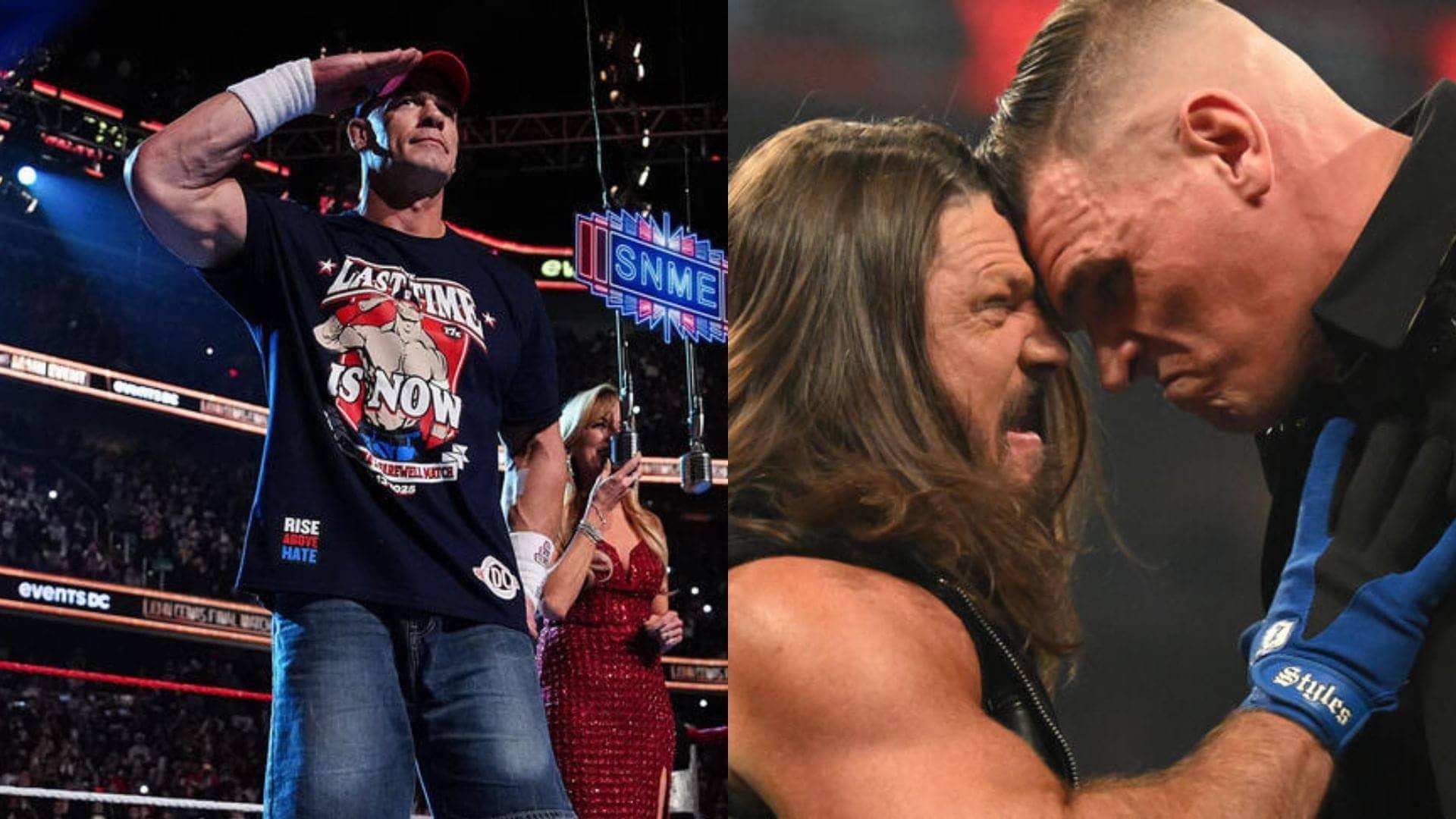 John Cena Backs AJ Styles Ahead of Royal Rumble Clash