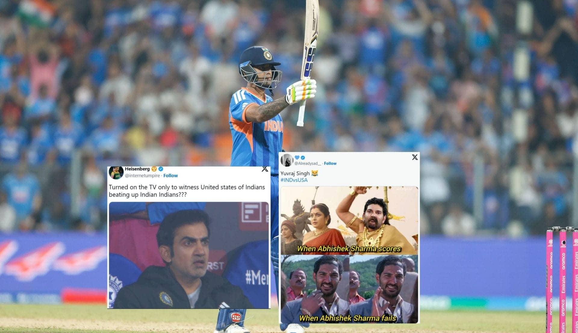 India's Enchanted Quest: Memes as They Score 161 vs USA