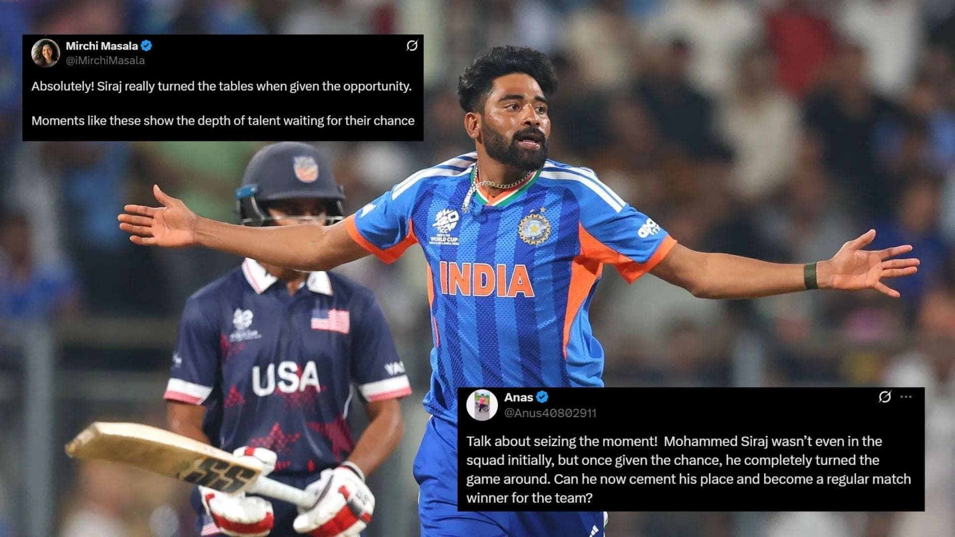 Siraj's Comeback Shines as India Wins T20 World Cup Match