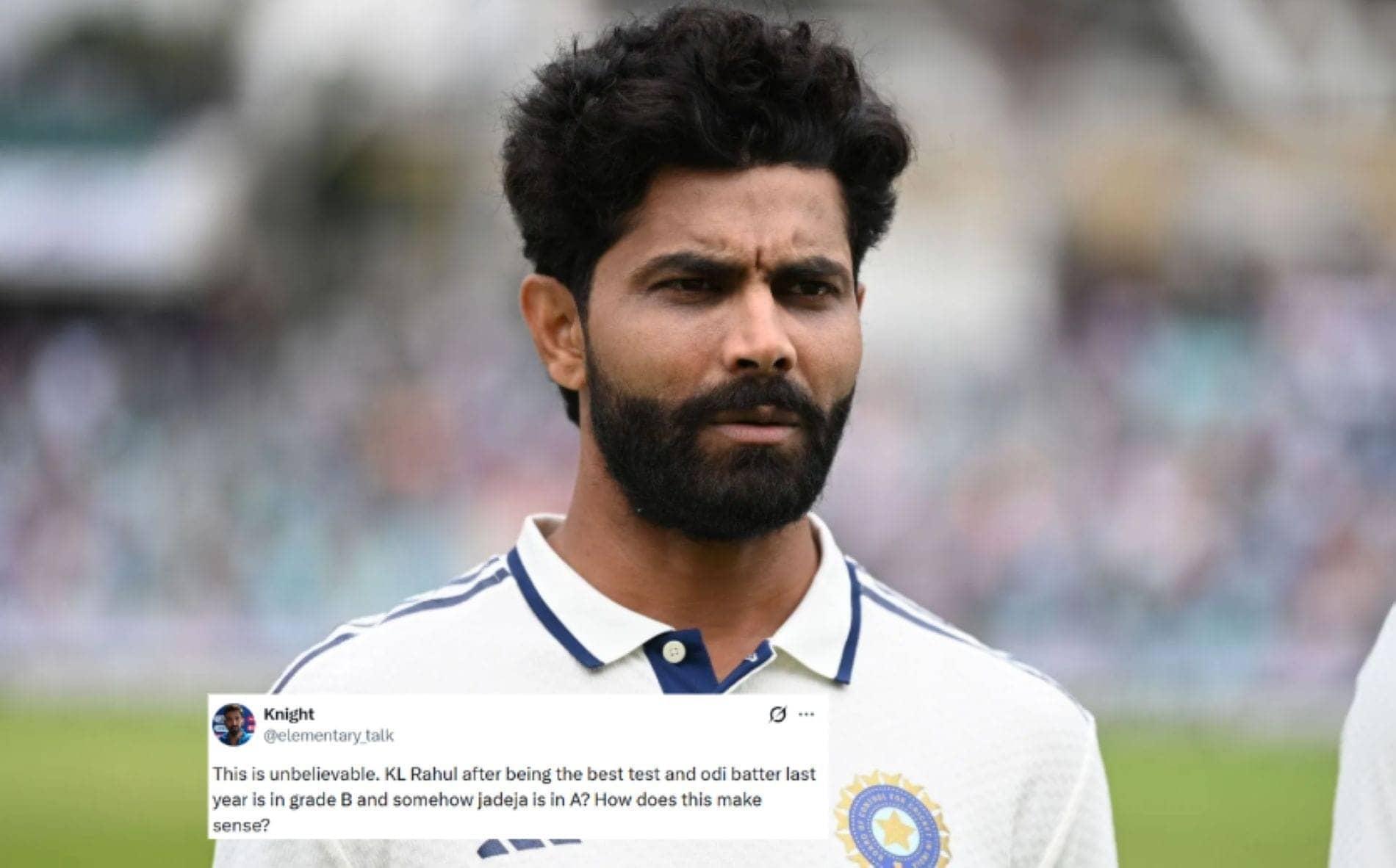 Jadeja's Grade A Contract: Fans Call It a Total Disaster