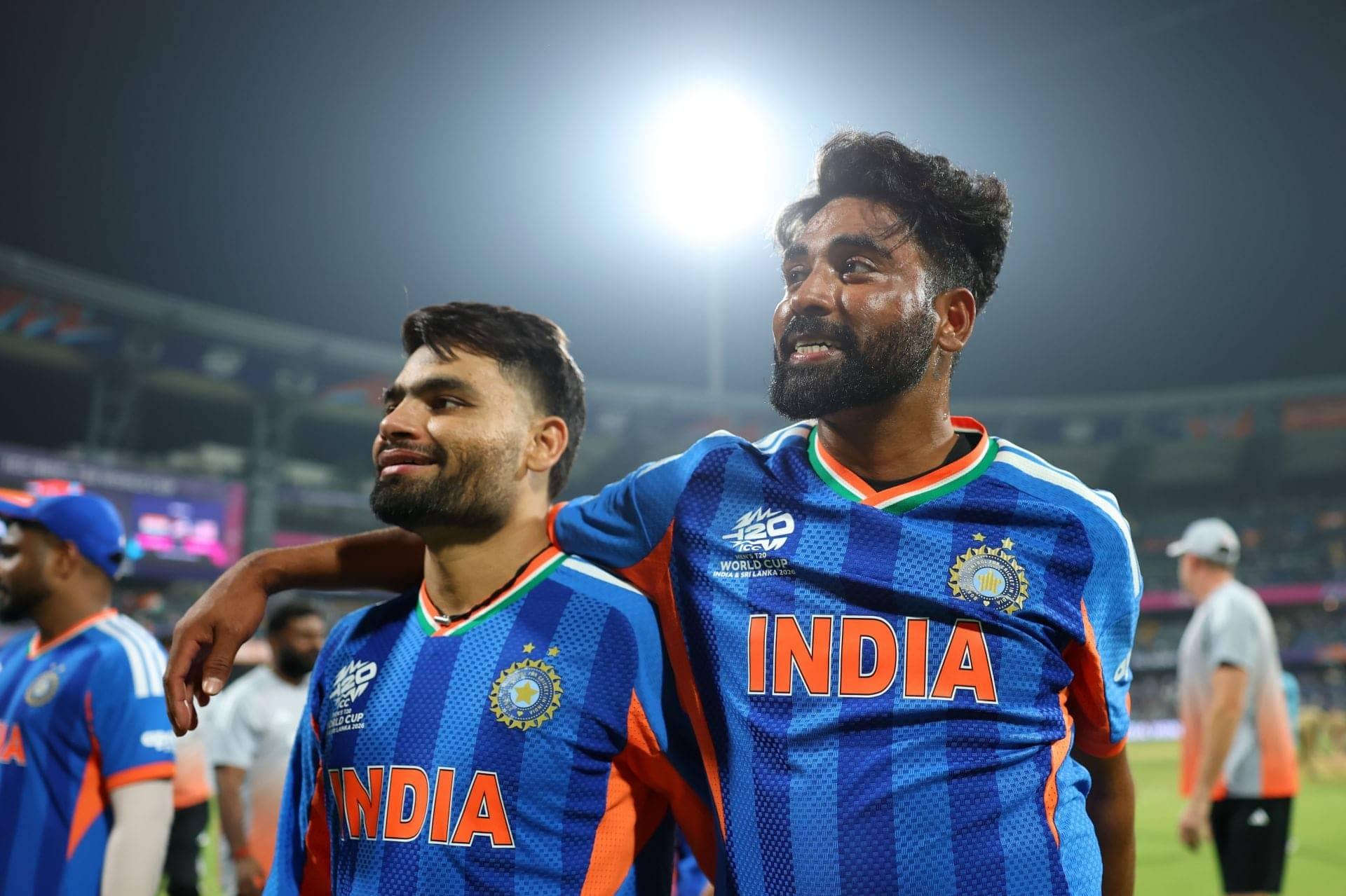 Siraj's Heartfelt Hug for Rinku After T20 World Cup Match