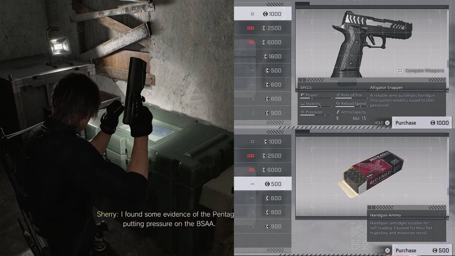 How to buy weapons in Resident Evil Requiem and which upgrades to get
