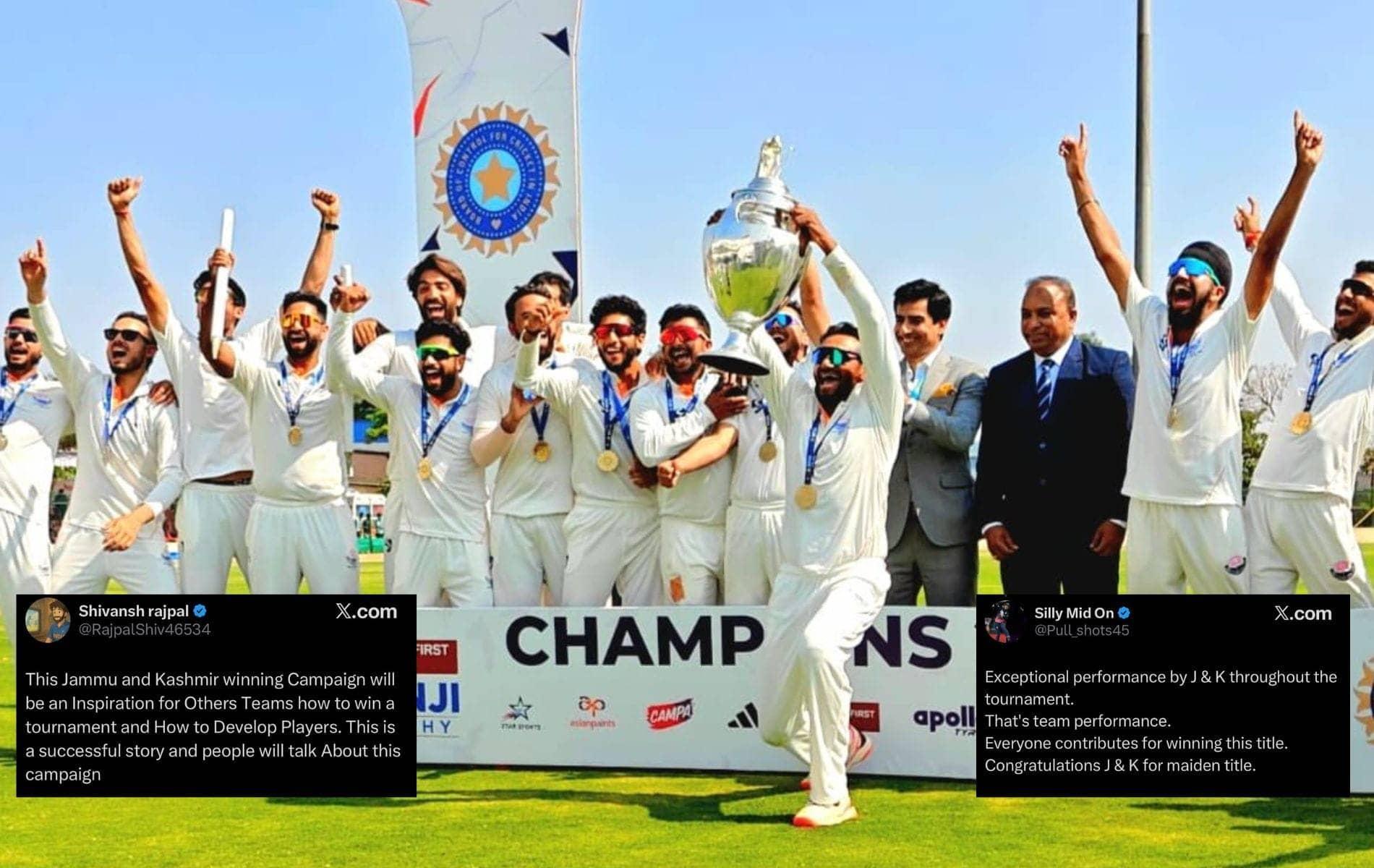 Jammu & Kashmir: The New Champions of Ranji Trophy Glory!