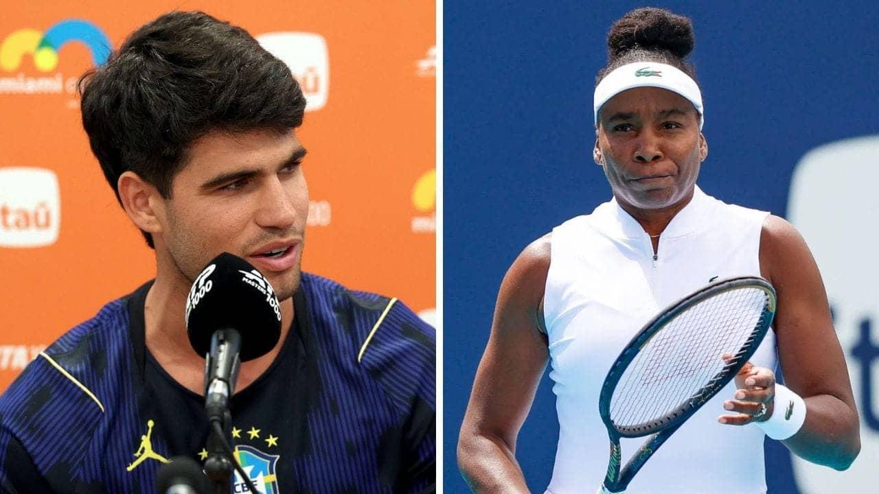 Alcaraz ne Venus ko diya support, Miami Open mein drama chalu hai!
