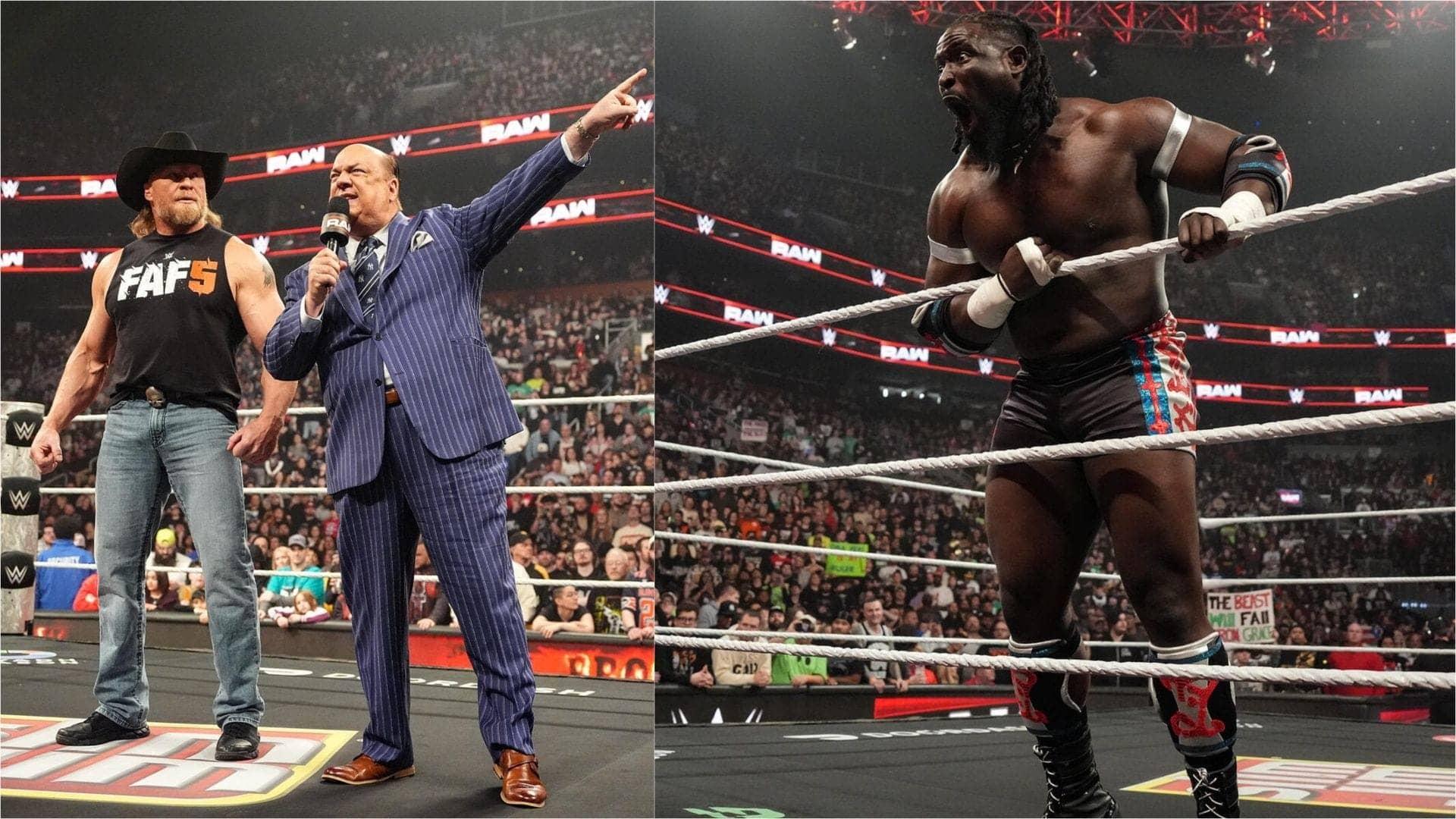 Oba Femi aur Brock Lesnar ki takkar, hai zabardast drama!