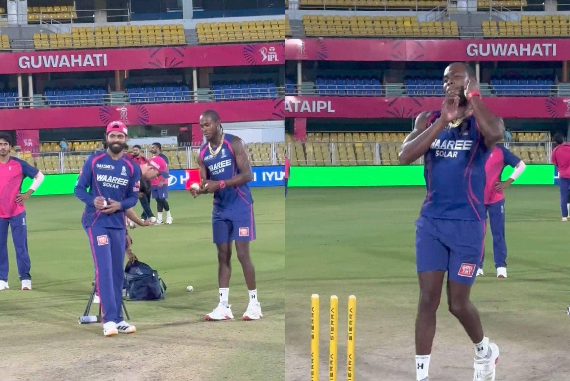 Jofra Archer ne Jadeja ki action mein daala rang, dekho video!