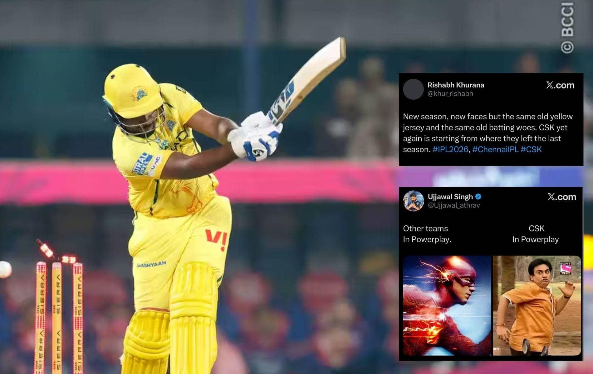 CSK's Batting Struggles Resurface in IPL 2026 Opener