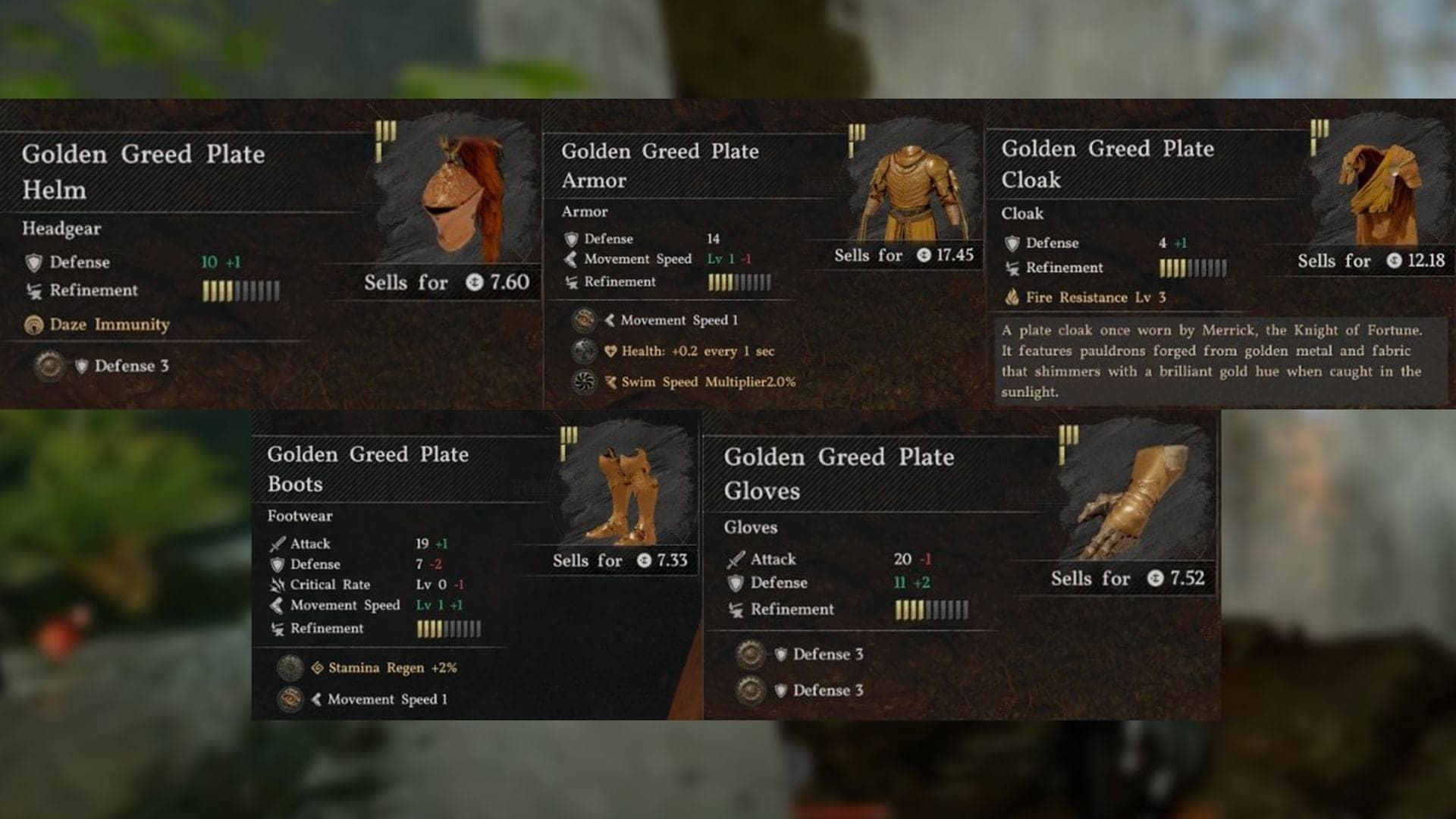 Become a Legend: Claim the Golden Greed Armor Set Today!