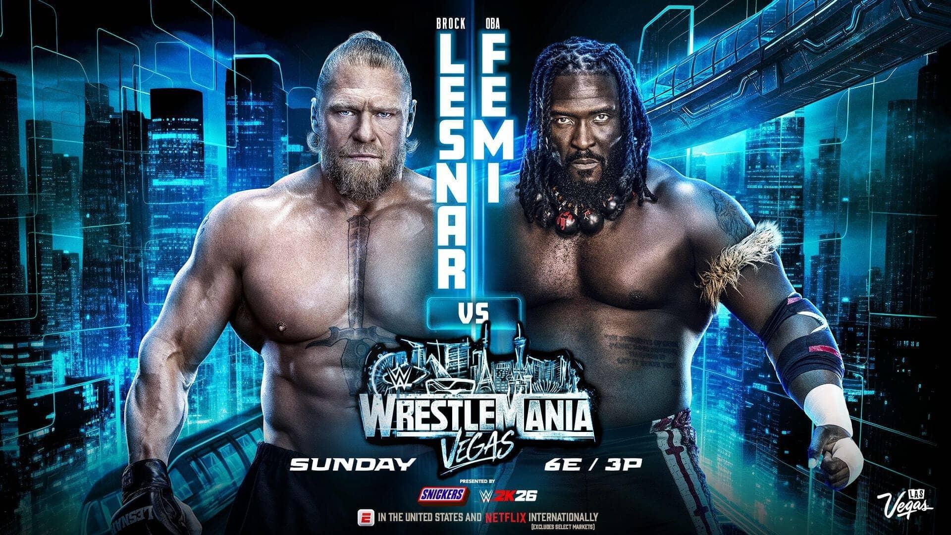 Brock Lesnar vs Oba Femi: WrestleMania 42 Ka Pehla Khel
