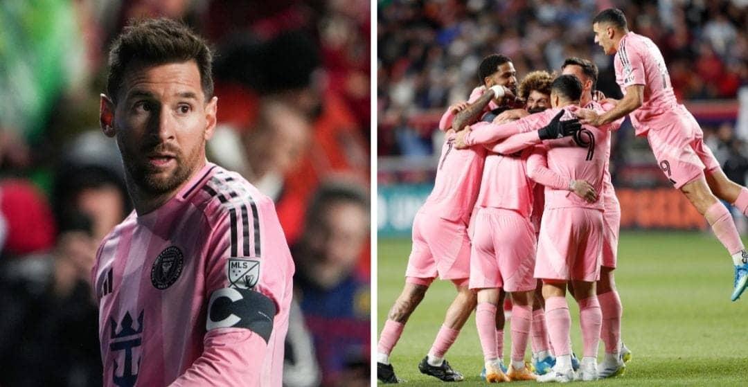 Messi celebrates as De Paul and Suarez score in Miami's win!