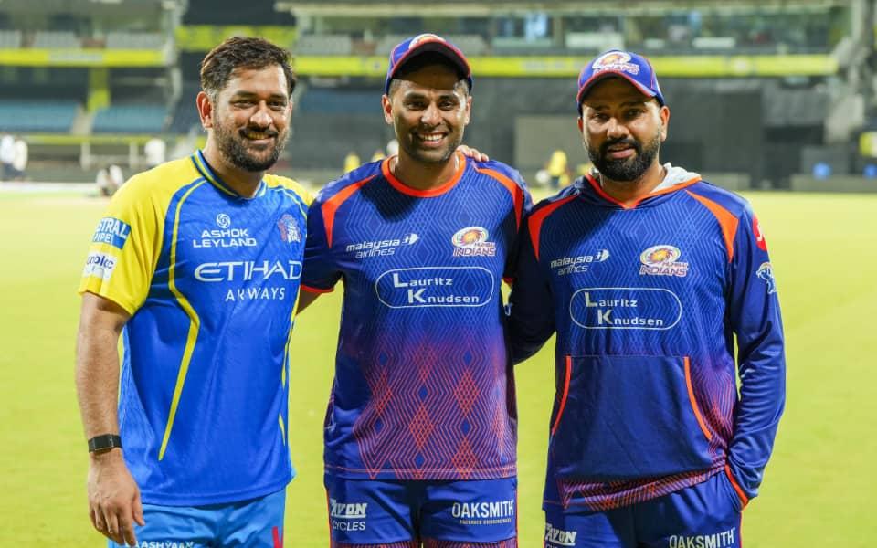 Epic Reunion of T20 Legends Dhoni, Rohit, and Suryakumar