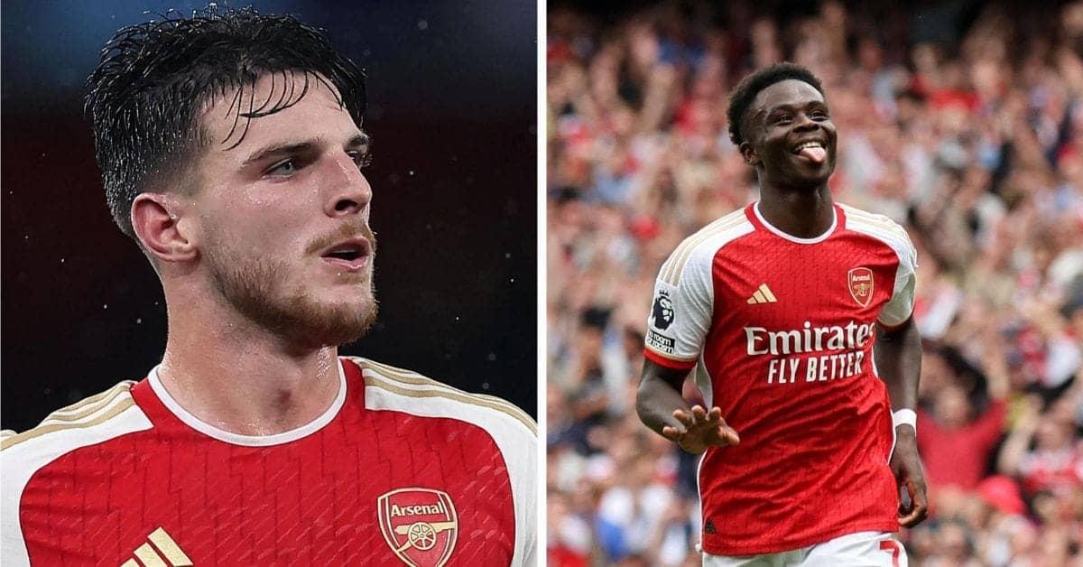 Arsenal's Stunning Premier League Win: Saka and Rice Celebrate