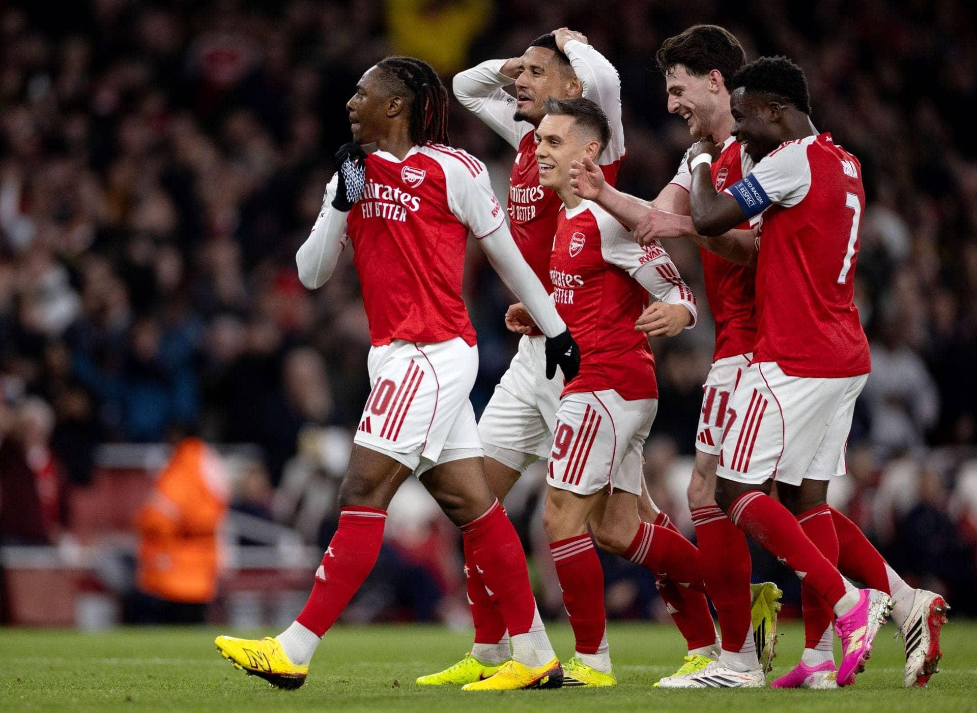 Arsenal Players Celebrate Premier League Title at Emirates