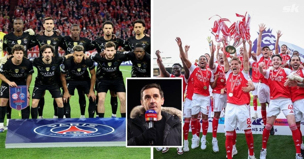 Gary Neville Says PSG Still the Big Dogs After Arsenal's Win