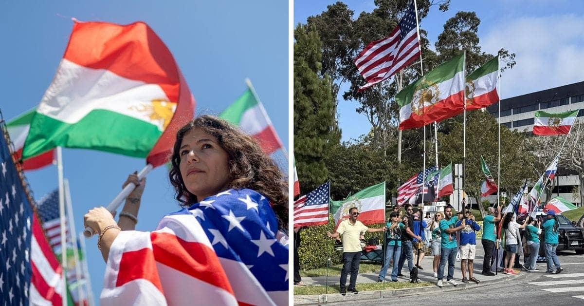 Iranian Fans Bring Banned Flags to World Cup Match vs New Zealand