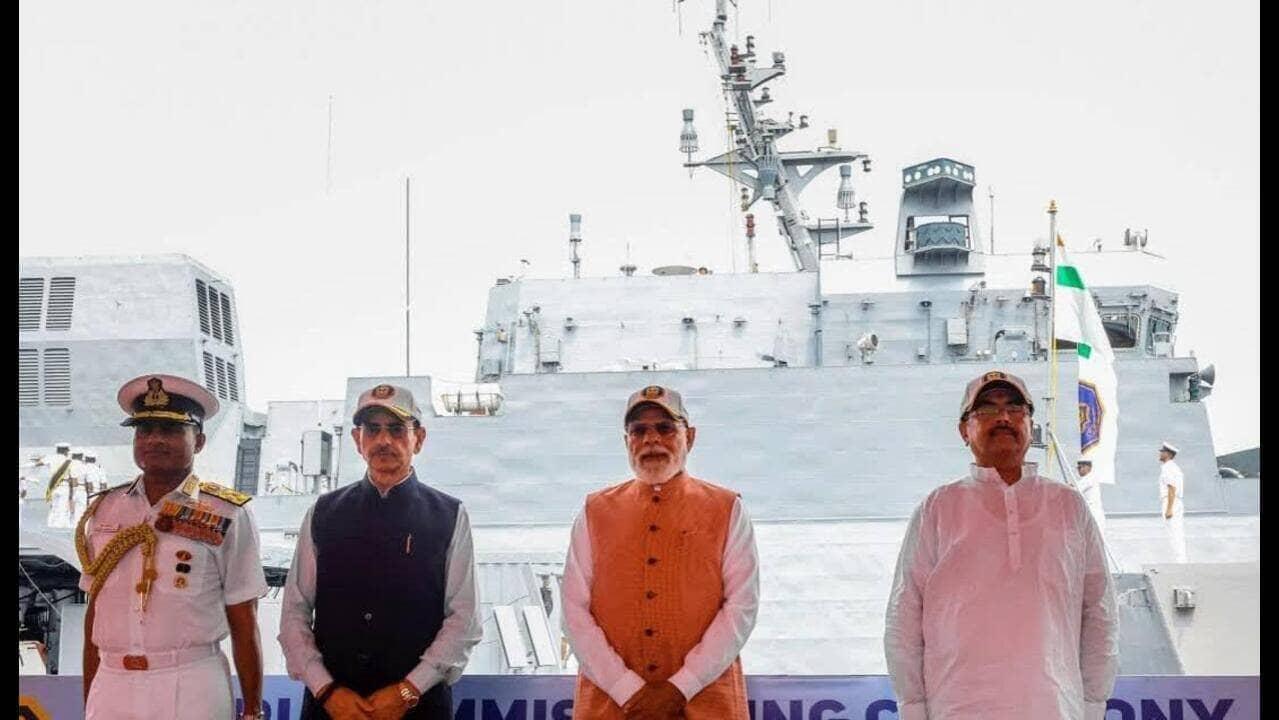 Modi Unveils Warships to Boost India's Naval Strength