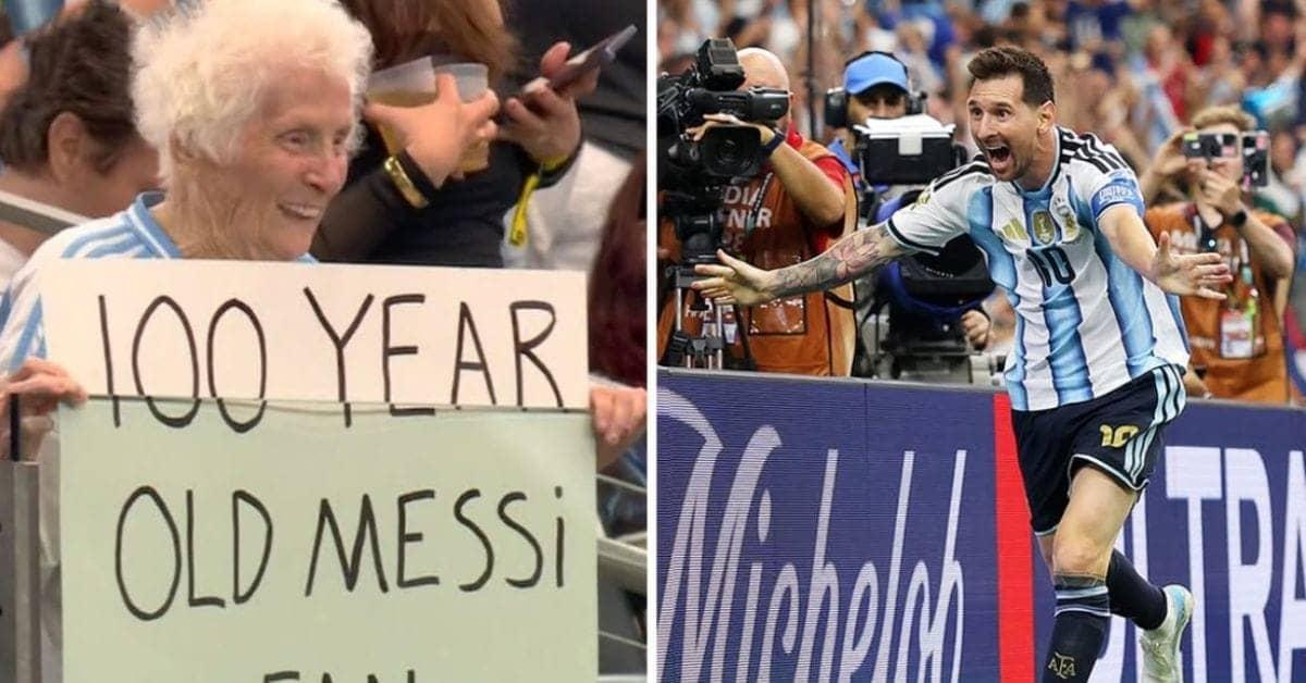 100-Year-Old Messi Superfan Steals the Show Again