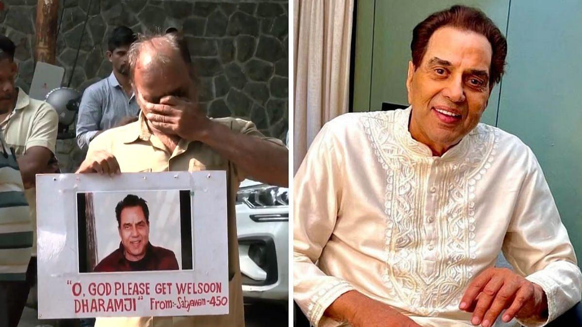 Dharmendra ji ghar aa gaye, fans ka emotional moment!