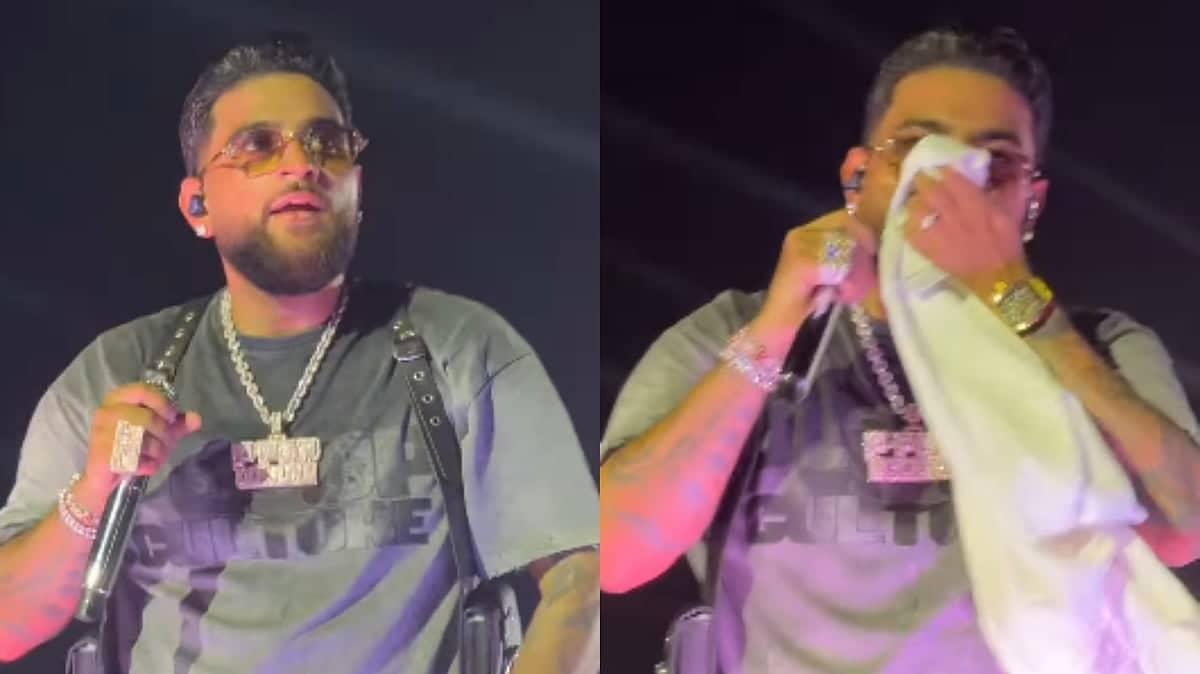 Karan Aujla ka shirt se comedy moment Rolling Loud India mein