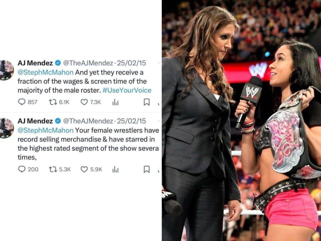 AJ Lee and Stephanie McMahon's tweet saga electrifies fans