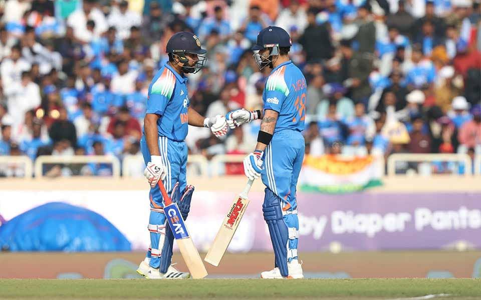 Kohli and Rohit shine as India wins thrilling ODI against SA
