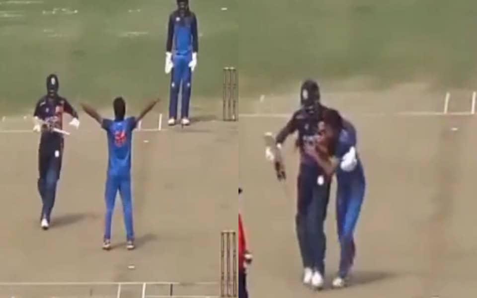 Pandya's epic hug and high five after wicket electrifies fans