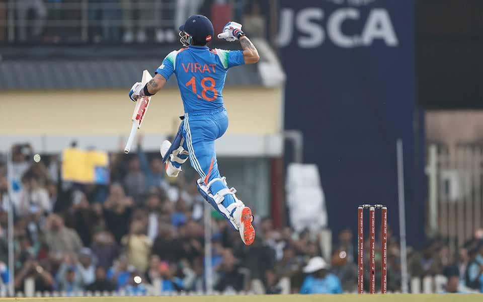 Kohli's epic centuries: A ninja-level celebration unleashed!
