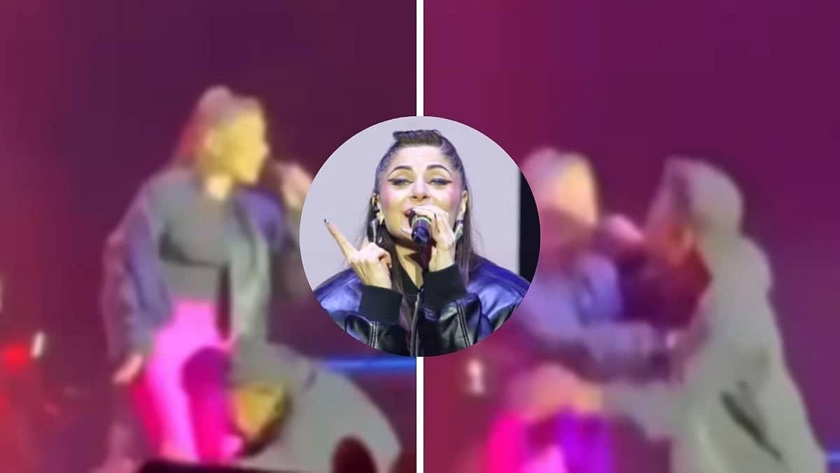 Stage Showdown: Kanika Kapoor Faces Fan Frenzy at Festival