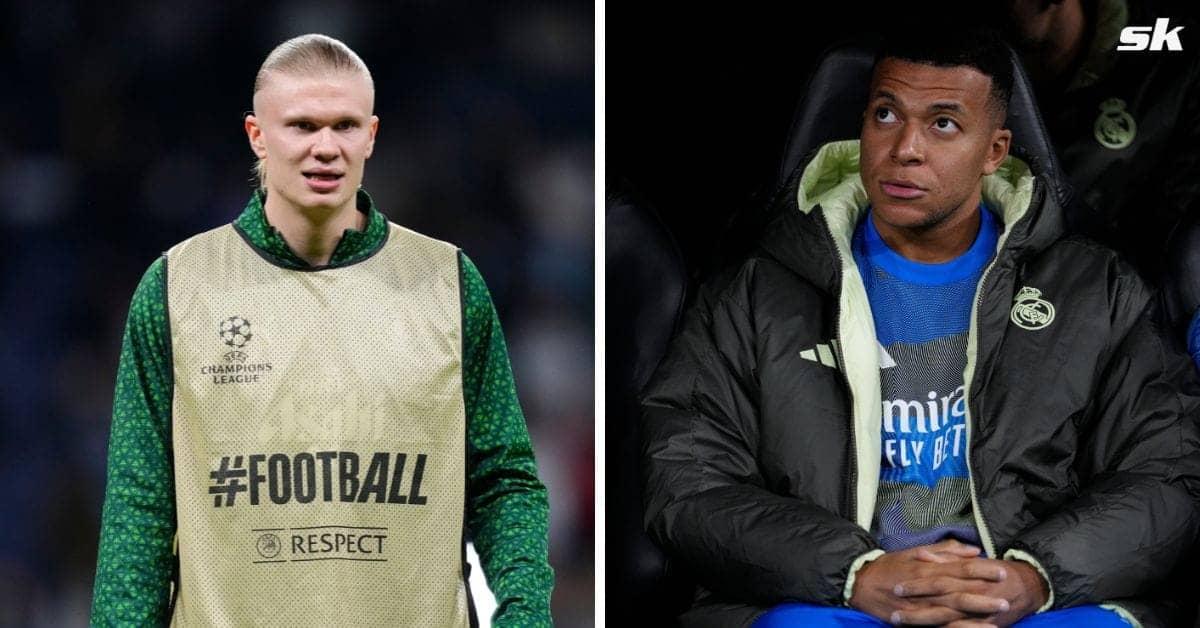Haaland not thrilled to see Mbappe benched for big match