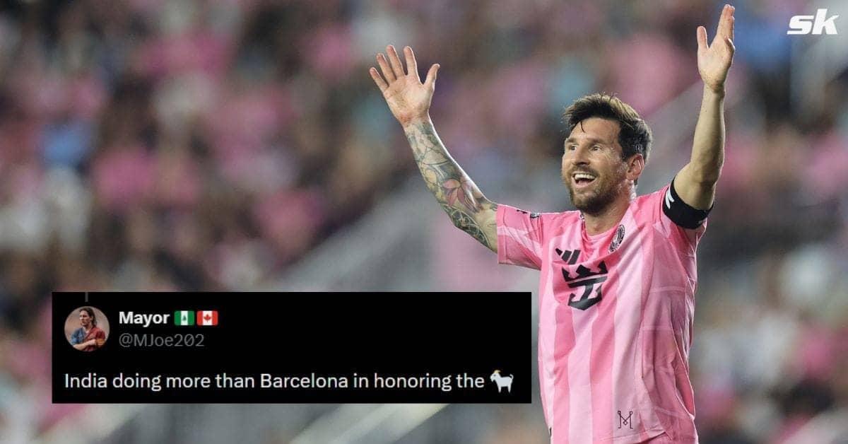 Kolkata mein Messi ka 70-foot statue, bhai kya dhamaka!