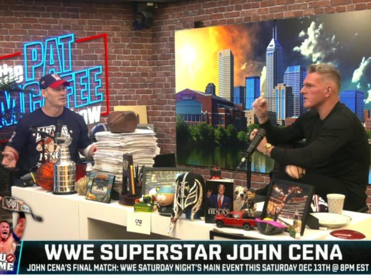Cena in jorts: Last Pat McAfee interview before retirement