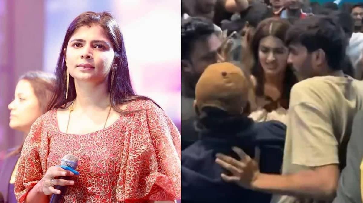 Nidhhi Agerwal's Song Launch Turns Into Hyena Madness