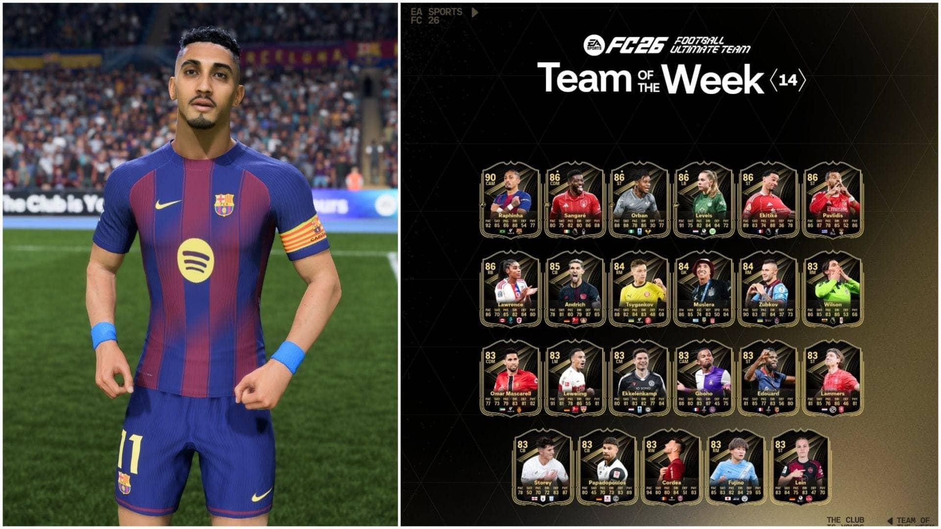 EA FC 26 TOTW 14: Raphinha Steals the Show, Believe Me!