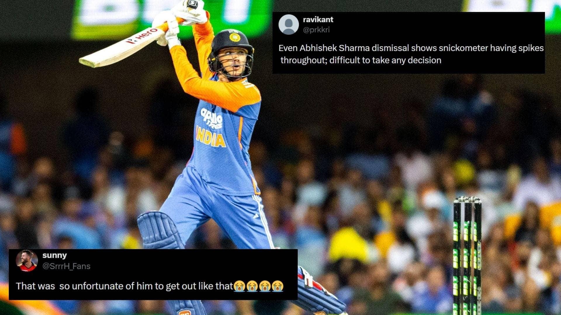 UltraEdge's sneaky call leaves Abhishek Sharma in disbelief