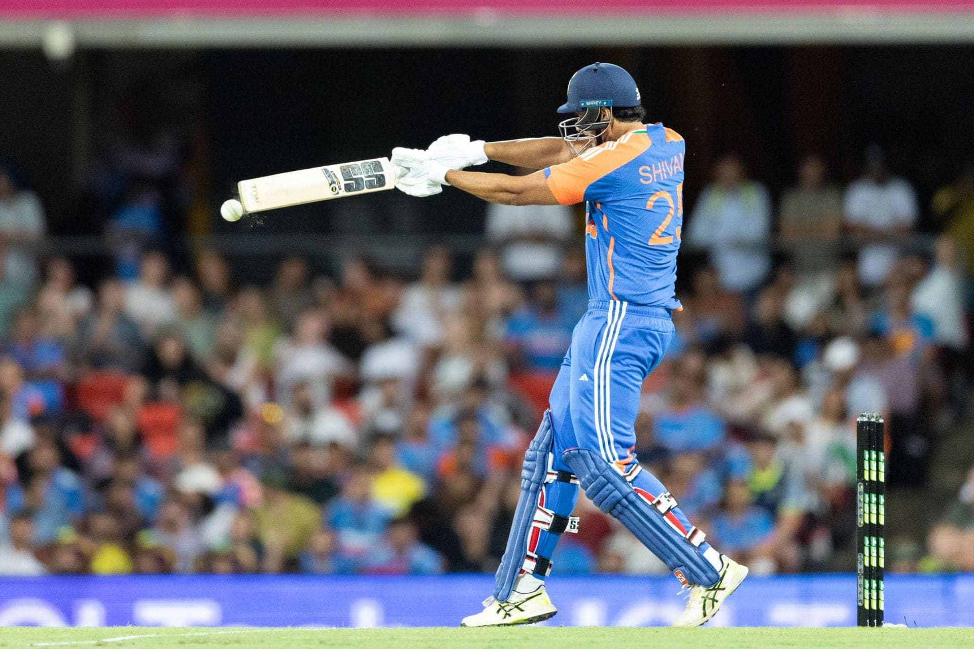 India's 231: Dube's First-Ball Six Steals the Spotlight