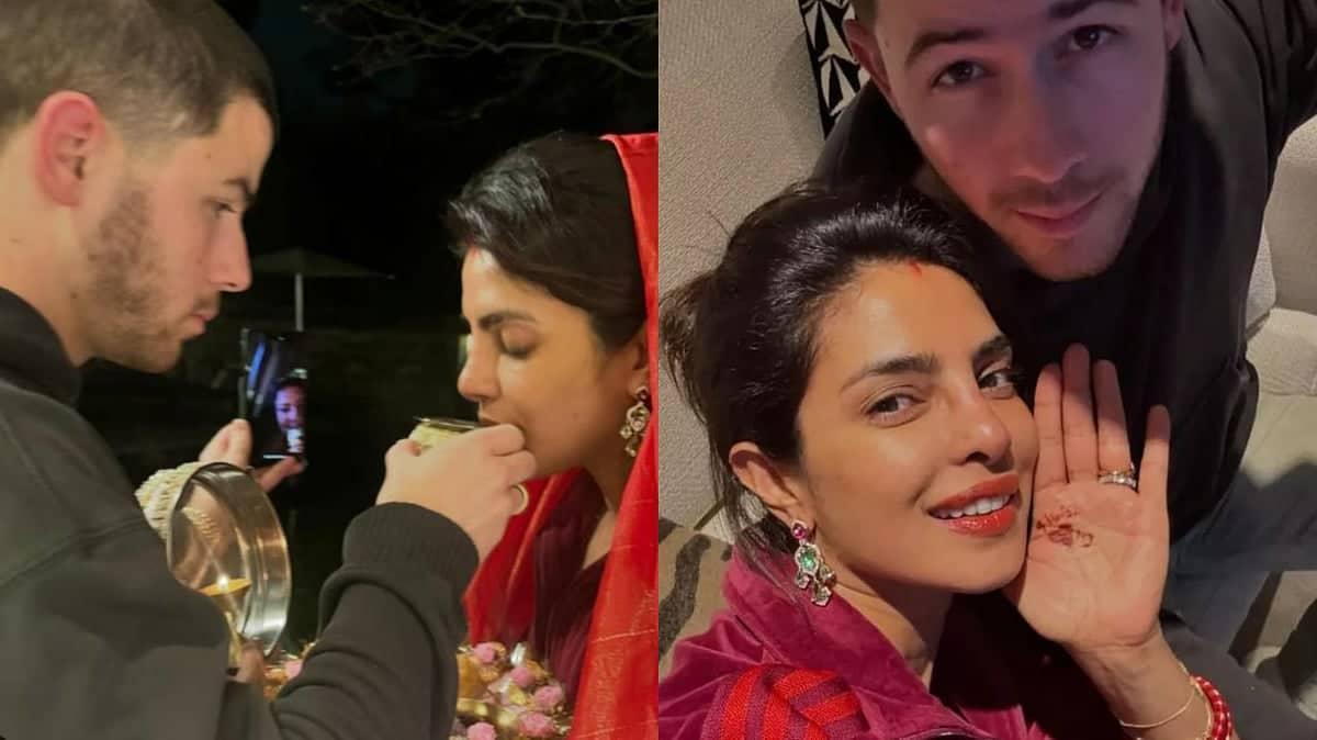 Nick Jonas Ne Priyanka Ko Chaand Dikhane Ka Kiya Jadoo - VIDEO